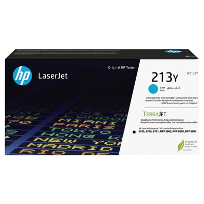 Toner Oryginalny HP 213Y (W2131Y) (Błękitny)